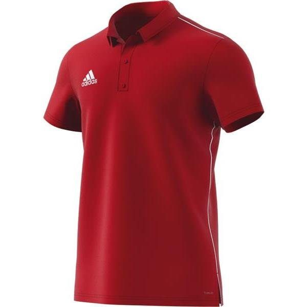 Adidas-Core-18-Polo-Shirt-Power Red
